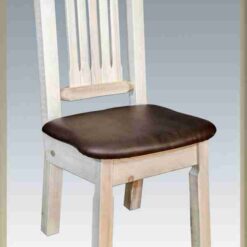 Amish homestead collection pine dining chair by montana woodworks 129