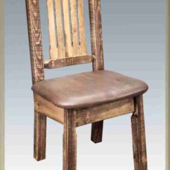 Amish homestead collection pine dining chair by montana woodworks 132