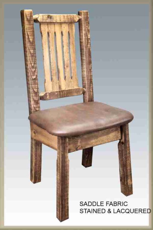 Amish "homestead collection" pine dining chair by montana woodworks - image 6