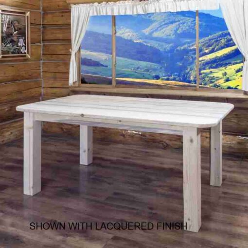 Amish "homestead collection" pine dining table - 4 post by montana woodworks - image 3