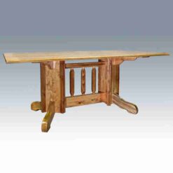 Amish "Homestead Collection" Pine Dining Table - Pedestal Style