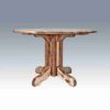 Amish "Homestead Collection" Pine Dining Table - Pedestal Style by Montana Woodworks