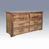 Amish "Homestead Collection" Pine Dresser - 6 Drawer by Montana Woodworks