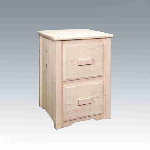 Amish "homestead collection" pine file cabinet - 2 drawer by montana woodworks - image 2