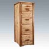 Amish "Homestead Collection" Pine File Cabinet - 4 Drawer by Montana Woodworks
