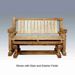 Amish "Homestead Collection" Pine Glider by Montana Woodworks