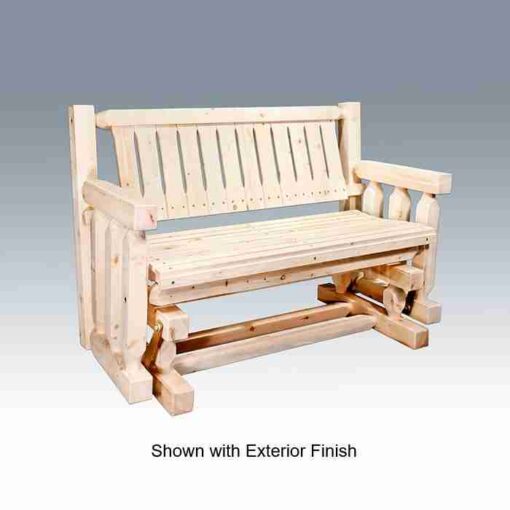 Amish "homestead collection" pine glider by montana woodworks - image 2