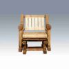 Amish "Homestead Collection" Pine Single Glider by Montana Woodworks