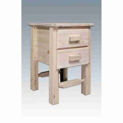 Amish homestead collection pine nightstand 2 drawer by montana woodworks 34