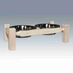 Amish homestead collection pine pet feeder large by montana woodworks 32