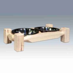 Amish homestead collection pine pet feeder small by montana woodworks 32