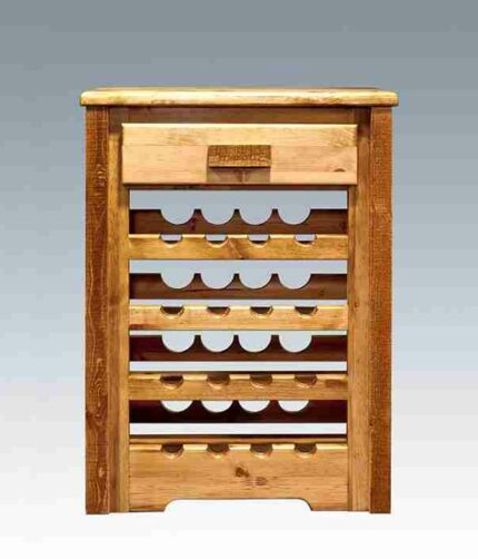 Amish homestead collection pine wine rack by montana woodworks 30