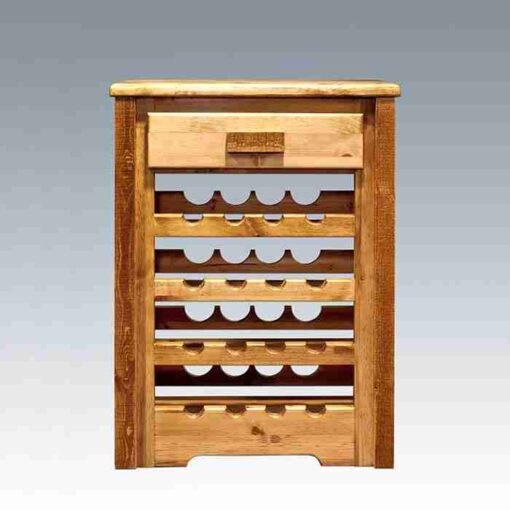Amish "homestead collection" pine wine rack by montana woodworks