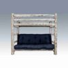 Amish "Montana Collection" Log Twin Over Futon Bunk Bed by Montana Woodworks