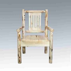 Amish "Montana Collection" Pine Log Arm Chair by Montana Woodworks