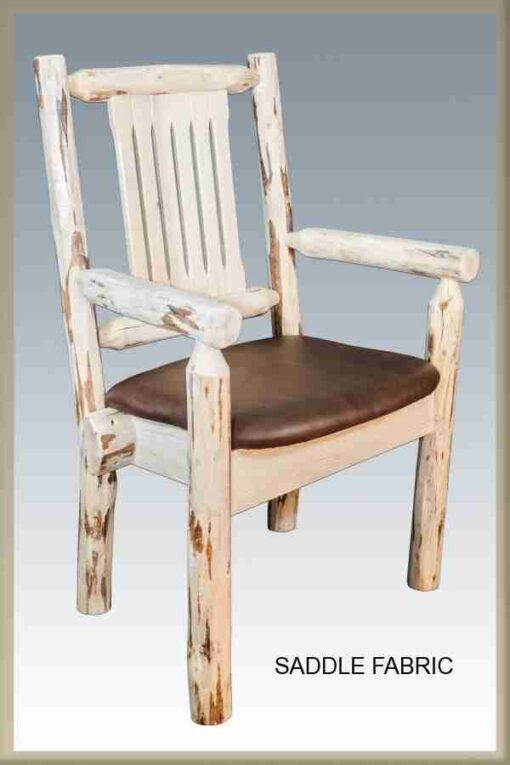 Amish "montana collection" pine log arm chair by montana woodworks - image 2