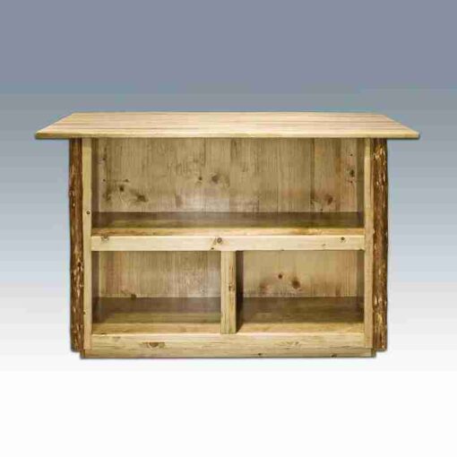 Amish "montana collection" pine log bar by montana woodworks