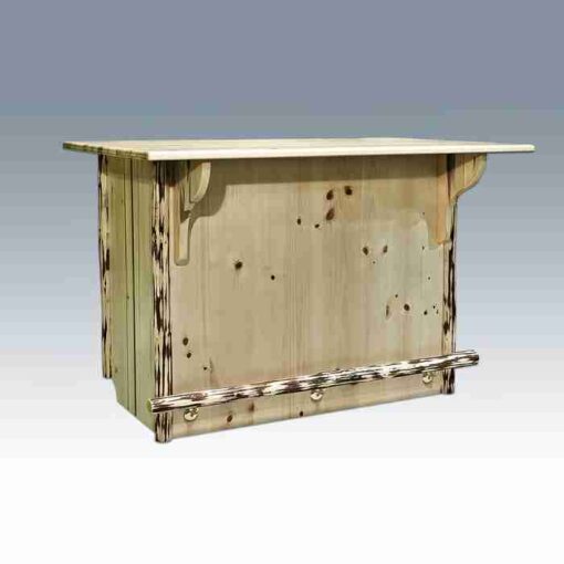 Amish "montana collection" pine log bar by montana woodworks - image 2