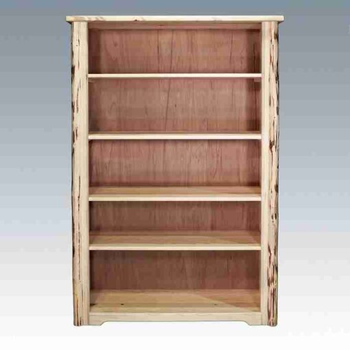 Amish "montana collection" pine log bookcase by montana woodworks