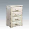 Amish "Montana Collection" Pine Log Chest - 4 Drawer by Montana Woodworks