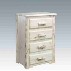 Amish "Montana Collection" Pine Log Chest - 4 Drawer by Montana Woodworks