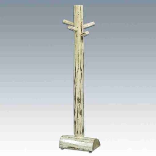 Amish "montana collection" pine log coat tree by montana woodworks