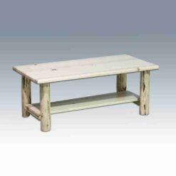 Amish "Montana Collection" Pine Log Coffee Table by Montana Woodworks