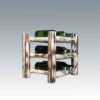Amish "Montana Collection" Pine Log Counter Top Wine Rack by Montana Woodworks