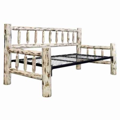 Amish montana collection pine log daybed by montana woodworks 46