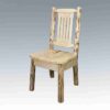 Amish "Montana Collection" Pine Log Dining Chair by Montana Woodworks