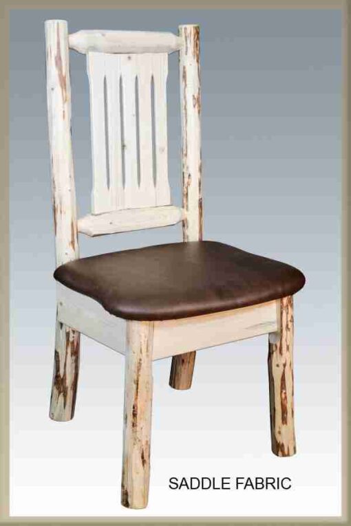 Amish "montana collection" pine log dining chair by montana woodworks - image 2