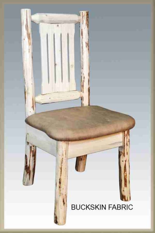Amish "montana collection" pine log dining chair by montana woodworks - image 3