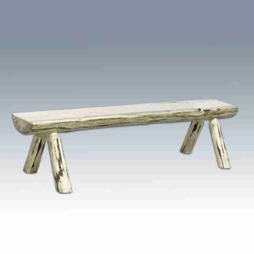 Amish "montana collection" pine log dining table - 4 post by montana woodworks - image 4