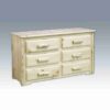 Amish "Montana Collection" Pine Log Dresser - 6 Drawer by Montana Woodworks
