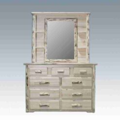 Amish montana collection pine log dresser 9 drawer by montana woodworks 43