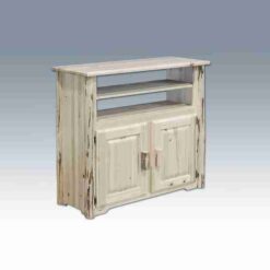 Amish "Montana Collection" Pine Log Entertainment Center -TV Stand by Montana Woodworks