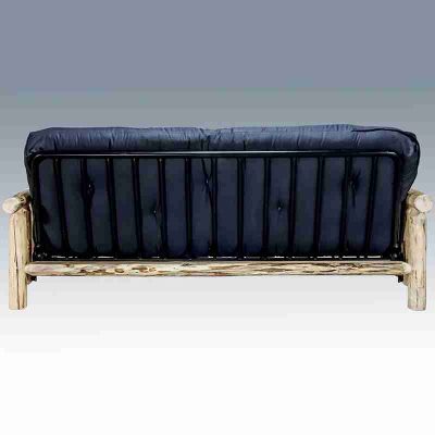 Amish montana collection pine log futon by montana woodworks 62