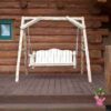 Amish "Montana Collection" Pine Log Lawn Swing by Montana Woodworks