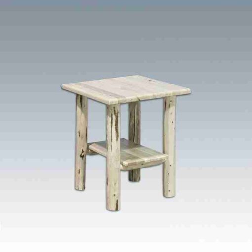 Amish "montana collection" pine log nightstand by montana woodworks