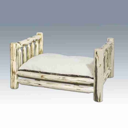 Amish "montana collection" pine log pet bed - large by montana woodworks