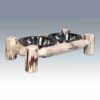 Amish "Montana Collection" Pine Log Pet Feeder - Small by Montana Woodworks