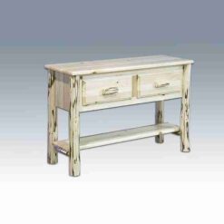 Amish "Montana Collection" Pine Log Sofa Table by Montana Woodworks
