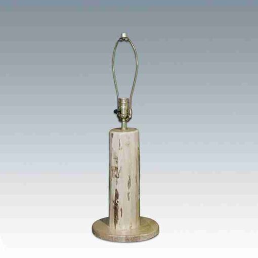 Amish "montana collection" pine log table lamp by montana woodworks