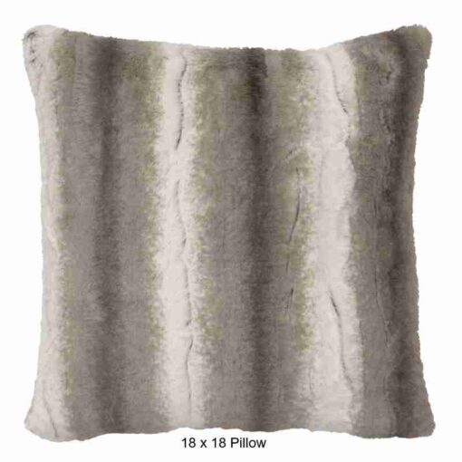 Angora platinum cuddle fur throw blanket by wooded river - image 2