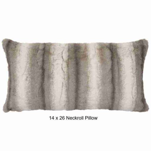 Angora platinum cuddle fur throw blanket by wooded river - image 3