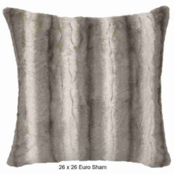 Angora ash cuddle fur throw blanket by wooded river 29