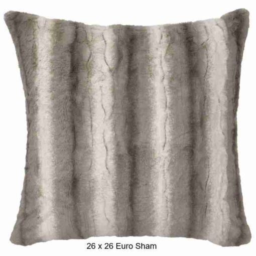 Angora platinum cuddle fur throw blanket by wooded river - image 4