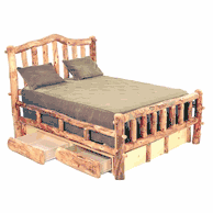 Aspen log bedroom furniture