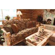 Aspen log living room furniture