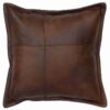 Autumn Leaf Leather Pillow (16"x16") by Wooded River